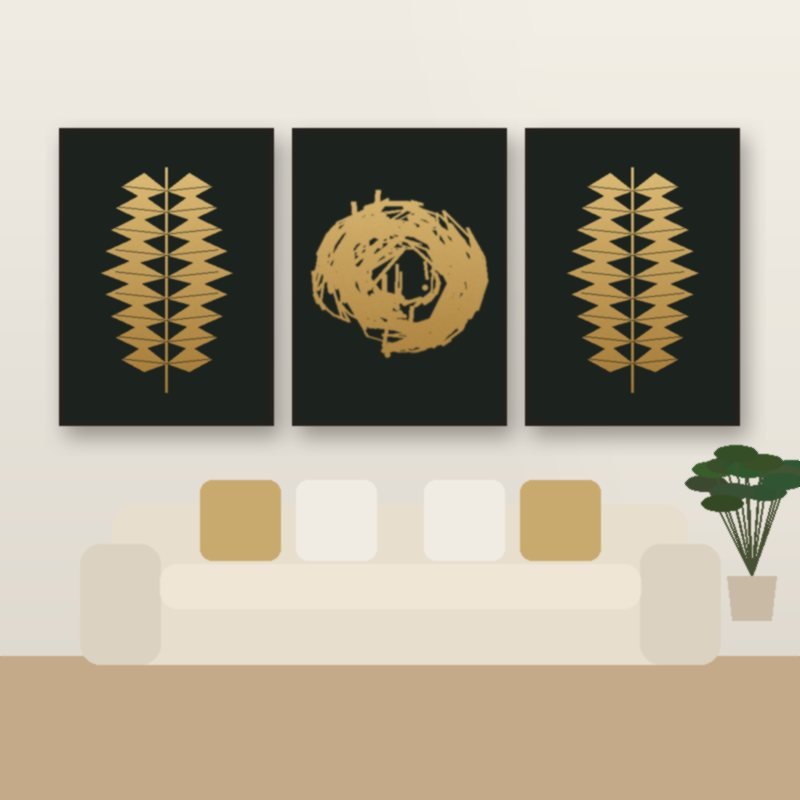 Islamic Golden Leaf Set