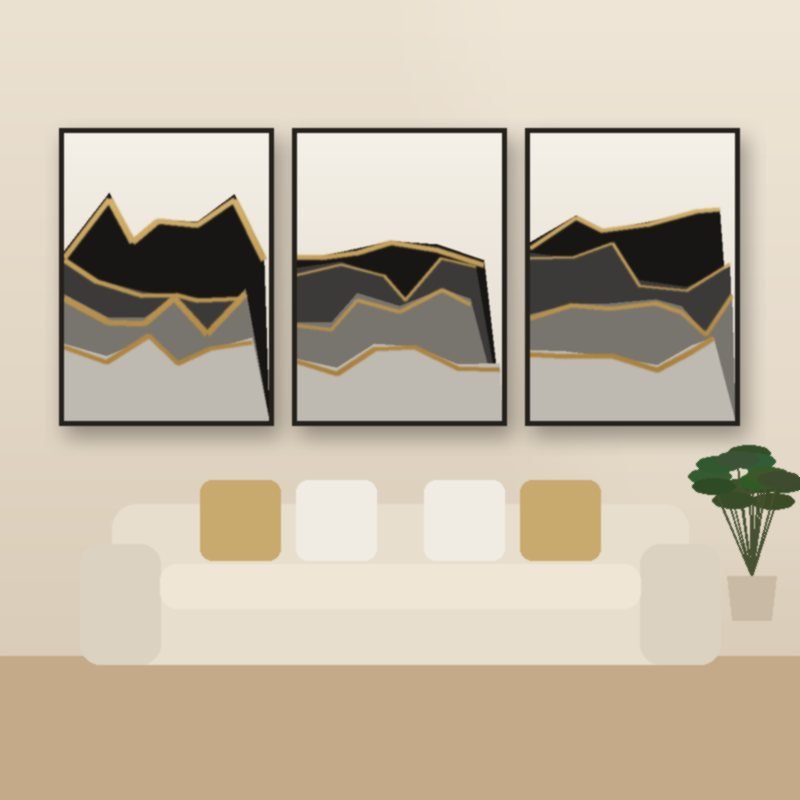Mountain Landscape Canvas Set